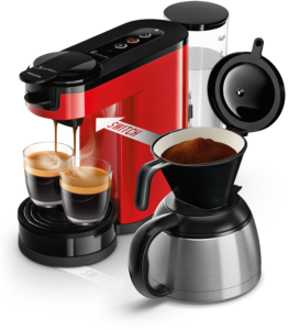 Afbeelding van een Philips Sch Hd6592/84 - Koffiepadmachine Inhoud Watertank: 1 L Rood