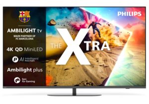 Afbeelding van een Philips 65MLED950 QD MiniLED 4k Ambilight TV - The Xtra (2025)