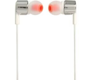 Afbeelding van een JBL T210 In-Ear Oordopjes Zilver