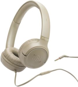 Afbeelding van een JBL Tune 530 Beige Bedrade on-ear koptelefoon