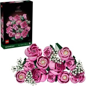 Afbeelding van een LEGO Botanicals - Roze rozenboeket Constructiespeelgoed
