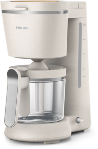 Afbeelding van een Philips Philips Eco Conscious Edition 5000-serie - Koffiezetapparaat Inhoud Watertank: 12 L Type Kan: Glazen Kan Wit