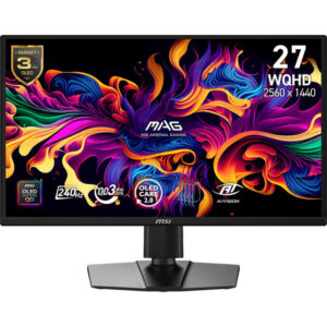 Afbeelding van een MSI MAG 272QP QD-OLED X24 26.5'' gaming monitor