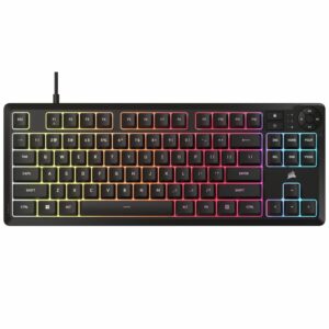 Afbeelding van een Corsair K55 CORE TKL Tenkeyless RGB gaming toetsenbord