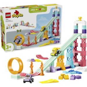 Afbeelding van een LEGO DUPLO - 3-in-1 creatieve hellingen met voertuigen Constructiespeelgoed