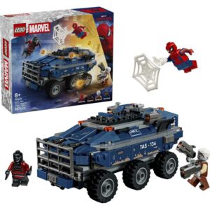 Afbeelding van een LEGO Marvel - Spider-Man achtervolging van gevangenistransport Constructiespeelgoed