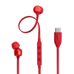 Afbeelding van een JBL Tune 310c Usb-c In-ear Bedrade Oordopjes Rood