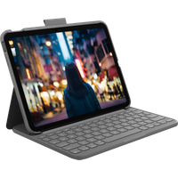 Afbeelding van een Logitech Slim Folio Apple iPad (2025/2022) Toetsenbord Hoes QWERTY
