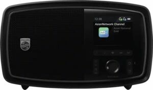 Afbeelding van een Philips TAV2000FB/00 The Janet - Retro DAB+ Radio met Bluetooth - Zwart