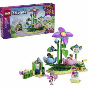 Afbeelding van een LEGO Friends - Draaiende theekopjesattractie met bloementhema Constructiespeelgoed