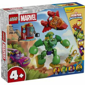 Afbeelding van een LEGO Marvel - Loki tegen Team Iron Man Constructiespeelgoed
