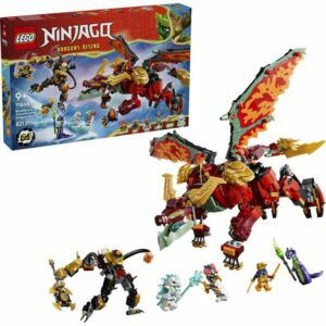Afbeelding van een LEGO Ninjago - Wyldfyre's transformerende drakenmecha Constructiespeelgoed