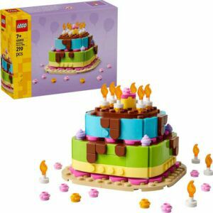 Afbeelding van een LEGO Icons - Verjaardagstaart Constructiespeelgoed