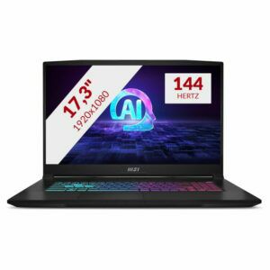 Afbeelding van een MSI Katana A17 AI B8VF-835NL 17.3'' gaming laptop