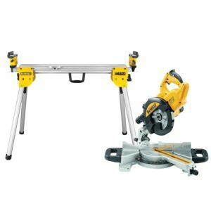 Afbeelding van een DeWalt DWS774SET afkortzaag | 216mm 1400w | + onderstel DE7033 - DWS774SET
