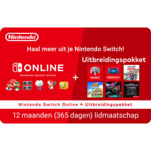 Afbeelding van een Nintendo Switch Online + Uitbreidingspakket - 12 Maanden (download Code)