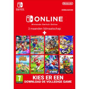 Afbeelding van een Nintendo Switch Online - 3 Maanden Lidmaatschap (download Code)