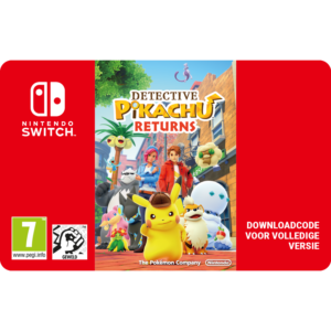 Afbeelding van een Nintendo Detective Pikachu Returns - Switch (download Code)