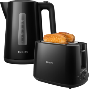 Afbeelding van een Philips Hd9318/20 Waterkoker + Broodrooster Keuken Bundel