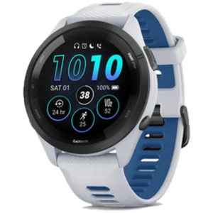 Afbeelding van een Garmin Forerunner 265 Wifi Smartwatch Whitestone/blauw