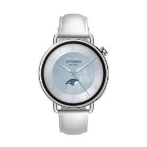 Afbeelding van een Xiaomi Watch S4 41mm Leather Strap - Wit Smartwatch