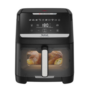 Afbeelding van een Tefal Ey8468 Easy Fry Silence Xxl - Airfryer Zwart 1800 W Aantal Frituurmanden: 1