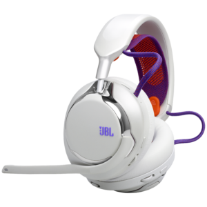 Afbeelding van een JBL Quantum 950 Over-ear Bedrade Gaming-headset Met Ruisonderdrukking Wit