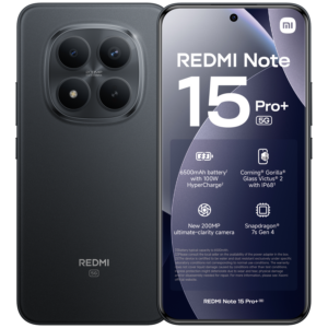 Afbeelding van een Xiaomi Redmi Note 15 Pro+ 5g 8gb/256gb Blk - 256 Gb Zwart