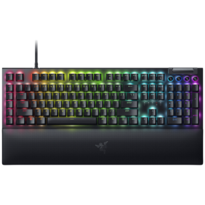Afbeelding van een Razer Blackwidow V4 - Mechanical Gaming Keyboard (yellow Switch) Us Layout Bedraad Gamingtoetsenbord Zwart
