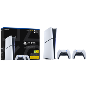 Afbeelding van een Sony Playstation®5 Digital Edition 825 Gb – Bundel Met Twee Dualsense® Draadloze Controllers