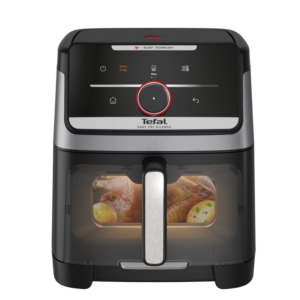 Afbeelding van een Tefal Ey876d Easy Fry Smart&silence - Airfryer Zwart 1800 W Aantal Frituurmanden: 1