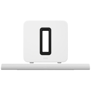 Afbeelding van een Sonos Sub 4.0 Subwoofer + Arc Ultra Soundbar Wit Audio Bundle