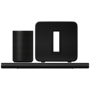 Afbeelding van een Sonos Arc Ultra Soundbar + Sub 4.0 Subwoofer Era 100 Sl Multiroom -speaker Zwart Audio Bundle