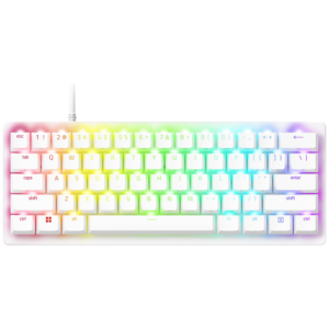 Afbeelding van een Razer Huntsman V3 Pro Mini Keyboard - White Us Qwerty Layout Bedraad Gamingtoetsenbord Zwart