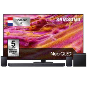 Afbeelding van een Samsung Qn90f Neo Qled 4k Tv 65" (2025) + Samsung Q-series Hw-q930f/xn Soundbar Tv-bundel