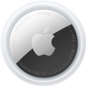Afbeelding van een Apple Airtag 2 (1-pack) Bluetooth-tracker Zilver