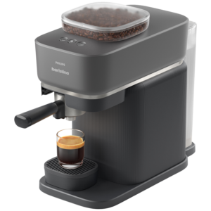 Afbeelding van een Philips Baristina - Bar305/60 Semi-automatische Espressomachine Pistonmachine Koffiemachine Met Bonen Zwart