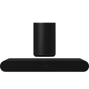 Afbeelding van een Sonos Ray Soundbar + Era 100 Sl Multiroom-speaker Zwart Audio Bundle