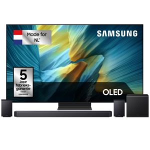 Afbeelding van een Samsung S95f Oled 4k Tv 55" (2025) + Samsung Q-series Hw-q930f/xn Soundbar Tv-bundel