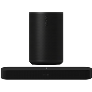 Afbeelding van een Sonos 2 Era 100 Sl Multiroom-speaker + Beam Gen2 Soundbar Zwart Audio Bundle