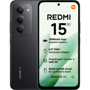 Afbeelding van een Xiaomi Redmi 15 5g - 256 Gb Zwart