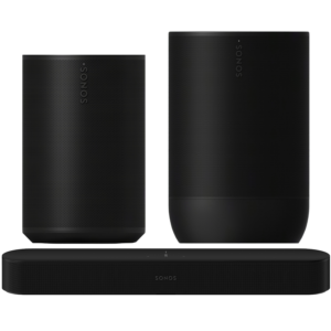 Afbeelding van een Sonos Beam Gen2 Soundbar + Era 100 Sl Multiroom-speaker Move 2 Multiroom-speaker Zwart Audio Bundle