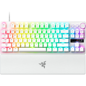 Afbeelding van een Razer Huntsman V3 Pro Tenkeyless Keyboard 8khz - White Ed. Us Layout Bedraad Gamingtoetsenbord Wit