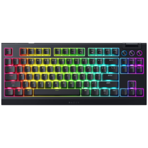 Afbeelding van een Razer Blackwidow V4 Tenkeyless Hyperspeed - Qwerty Bedraad En Draadloos Gamingtoetsenbord Zwart