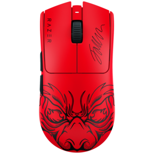 Afbeelding van een Razer Viper V3 Pro Wireless - Faker Edition Gamingmuis Rood