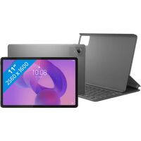 Afbeelding van een Lenovo Idea Tab 11 inch 128GB Wifi Grijs met Stylus + Toetsenbord Hoes QWERTY