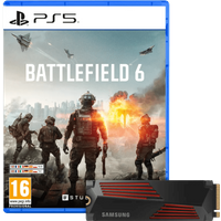Afbeelding van een Battlefield 6 PS5 + Samsung 990 Pro 4TB Heatsink NVMe SSD
