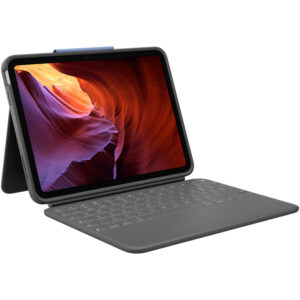 Afbeelding van een Logitech Rugged Folio for iPad (10e generatie & A16) toetsenbord