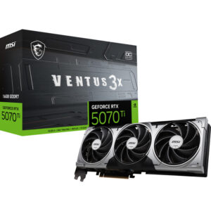 Afbeelding van een MSI GeForce RTX 5070 Ti 16G VENTUS 3X OC grafische kaart