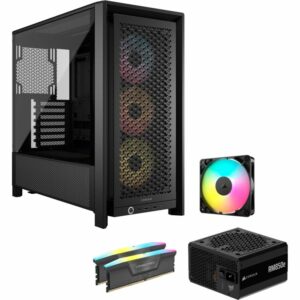 Afbeelding van een Corsair FRAME 4000D RS ARGB + RM850e + RS120 + 32 GB Bundel